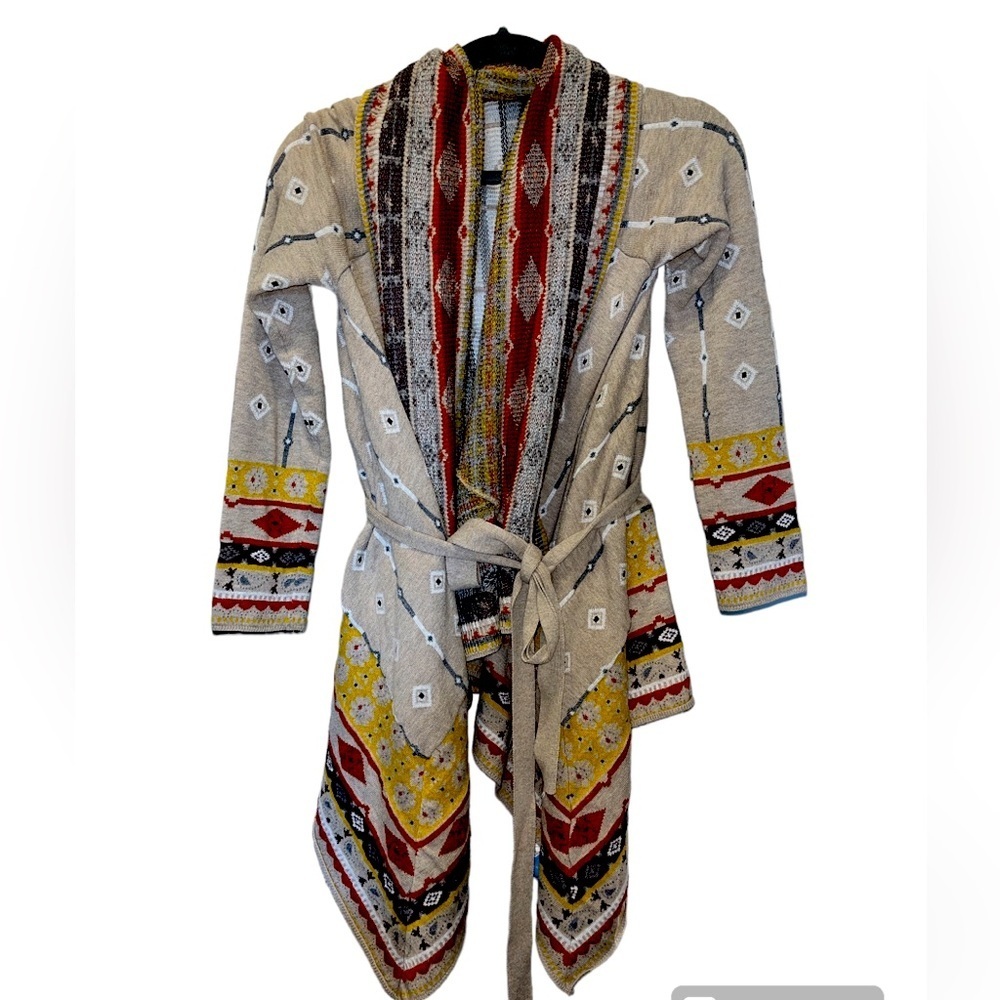 Freeway Medium Flyaway Aztec Cardigan Printed